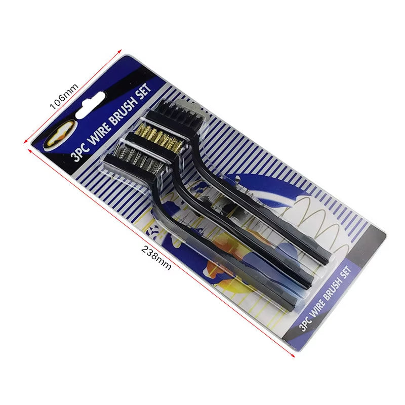 Double-End Steel Wire Brush & Nylon Pick Set Universal Hunting Gun Cleaning Kit Tactical Rifle Gun Cleaning Tool