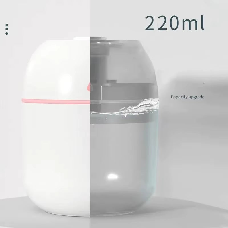 Portable Water Drop Humidifier White USB Desktop Indoor Air Atomization Humidifier Household Mute Large Spray Humidifier