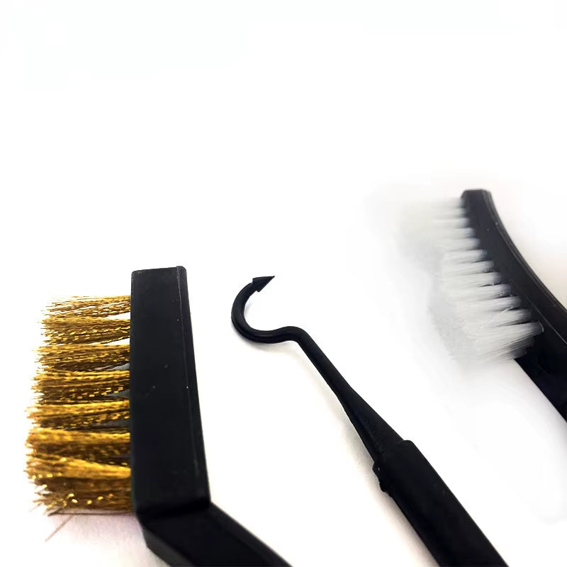 Double-End Steel Wire Brush & Nylon Pick Set Universal Hunting Gun Cleaning Kit Tactical Rifle Gun Cleaning Tool