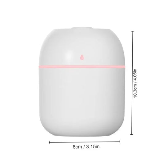 Portable Water Drop Humidifier White USB Desktop Indoor Air Atomization Humidifier Household Mute Large Spray Humidifier