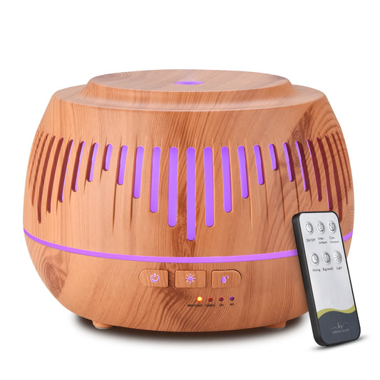 500Ml Remote Control Air Aroma Ultrasonic Humidifier with Color LED Lights Electric Aromatherapy Essential Oil Diffuser for Home