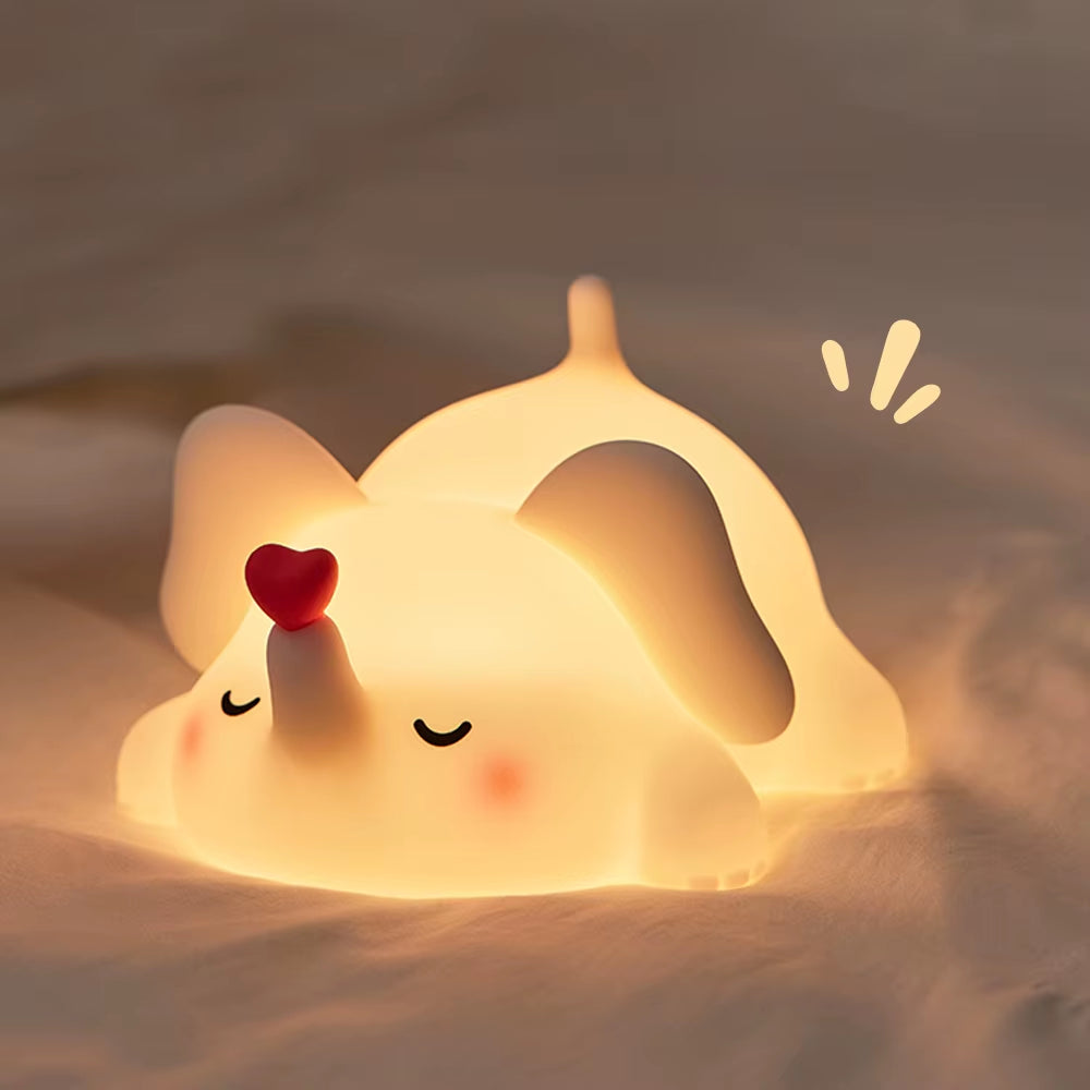 Cute Penguin Night Light for Kids Bedroom Rechargeable Animal Silicone Nursery Night Lamp Touch Control Nightlight for Baby Gift