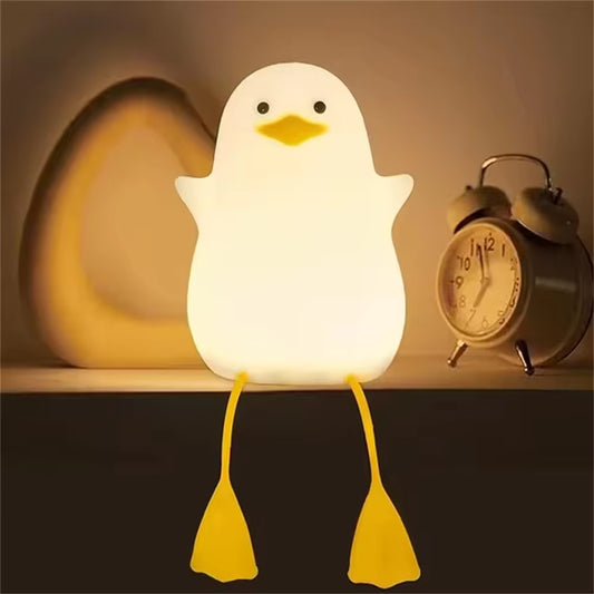 Bunny Silicone Night Light, Children'S Room Decorative Lamp, USB Rechargeable Timer Dimmable Silicone Sleep Light