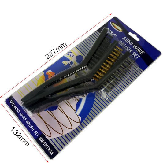 Double-End Steel Wire Brush & Nylon Pick Set Universal Hunting Gun Cleaning Kit Tactical Rifle Gun Cleaning Tool